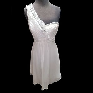 BRIDAL COCKTAIL DRESS PRETTY MAIDS DESIGNER SIZE 6 WHITE